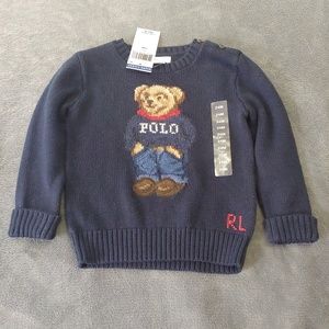 Polo Bear Ralph Lauren Knit Sweater Kids 2T